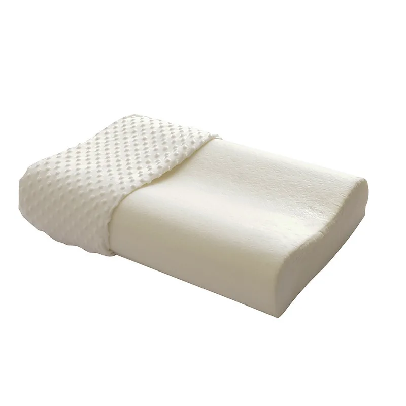 Wholesale Comfortable Wave Shape Neck Support Natural High and Low Memory Foam Pillow