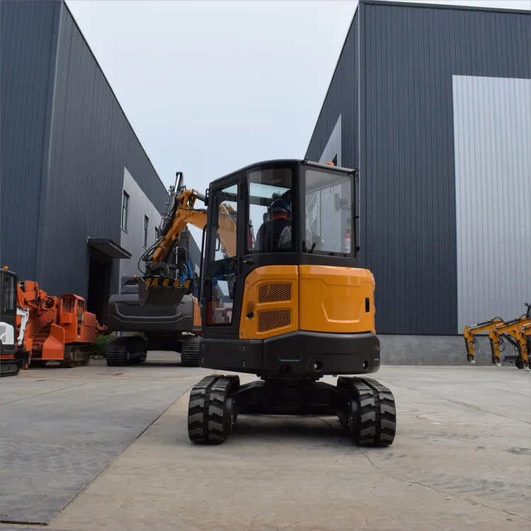 High-end series  Mini Excavator 3.5 Ton  Excavators Multifunctional with free cab ac radio and swing boom