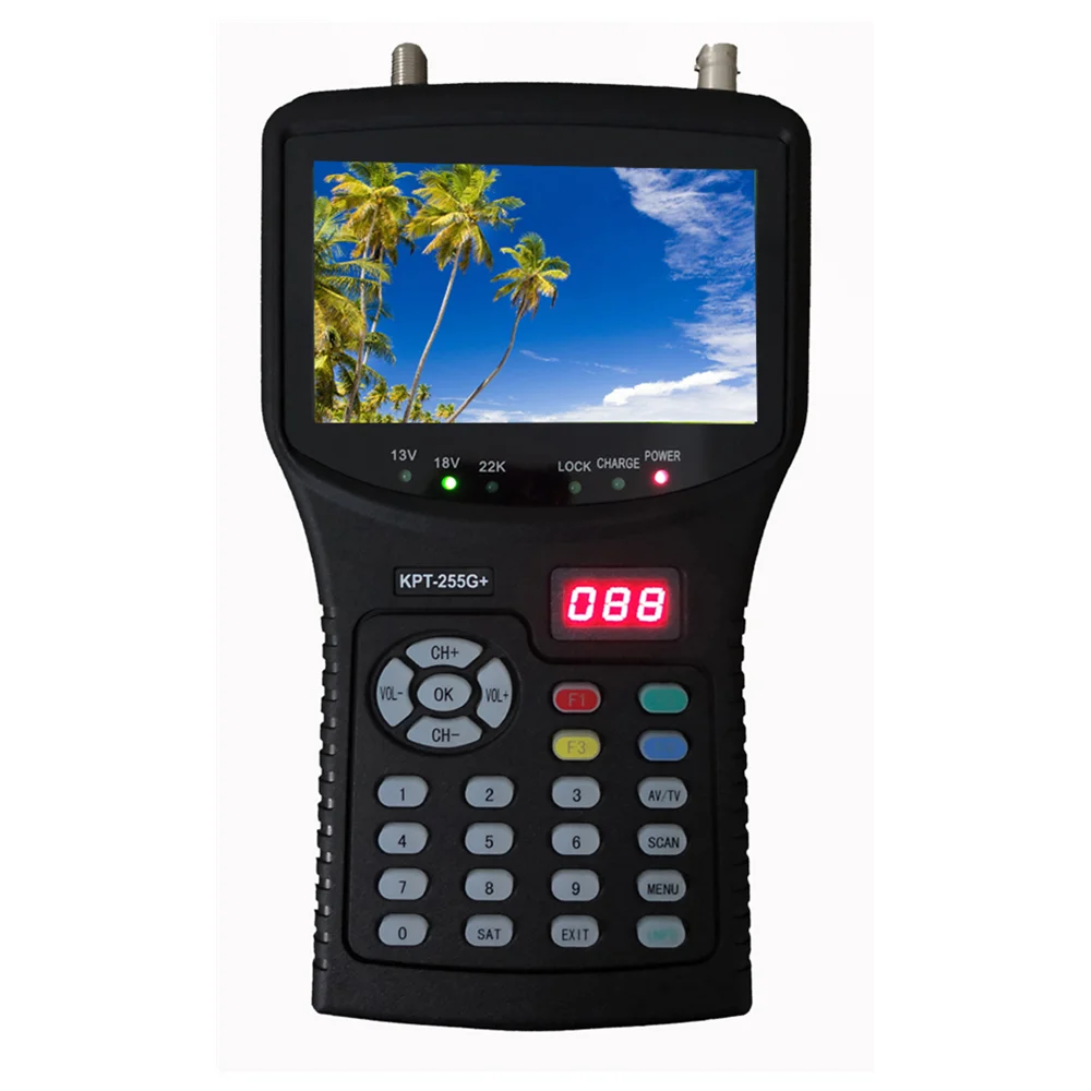 KPT-255G + AHD CCTV тестер DVB-S2 спутниковый finder метр KPT-255G + plus HD цифровой спутниковый finder метр