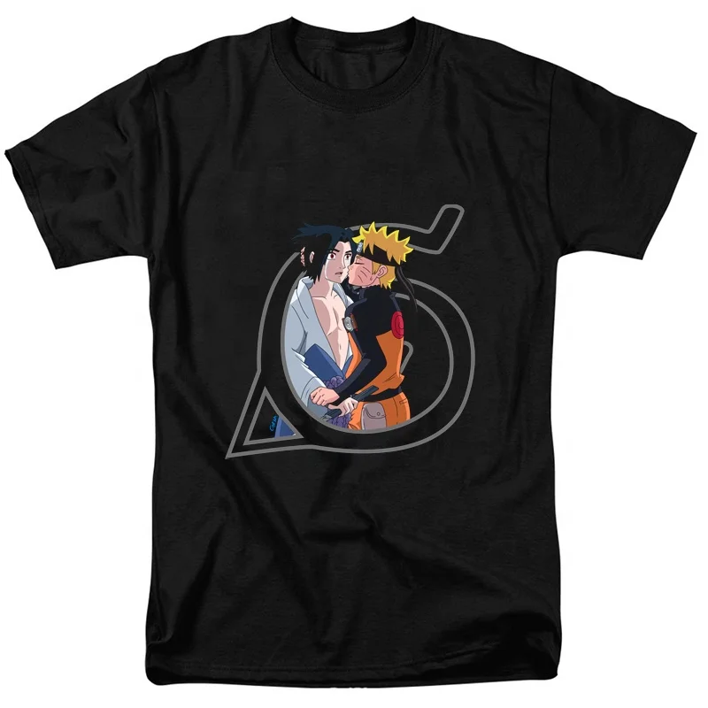 
Naruto X Sasuke Harajuku Print T-Shirt Casual T Shirt Men Tshirt Fashion Women Tee Shirts Tops Novelty Customized 