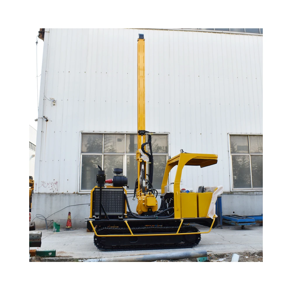 Useful engine Wear-resistant long service life and high efficient Solar Screw Pile Driver Photovoltaic Piling Machine