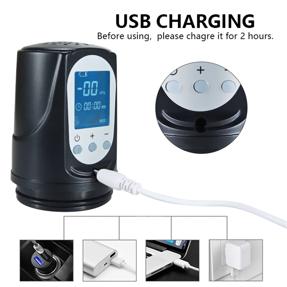 Electric Penis Pump  Men Masturbator Penis Extender Penile Vacuum Pump Penis Enlargement Male Enhancement