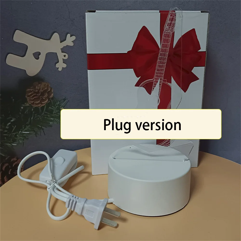 Акриловая ночная лампа с Usb-3 вида цветов