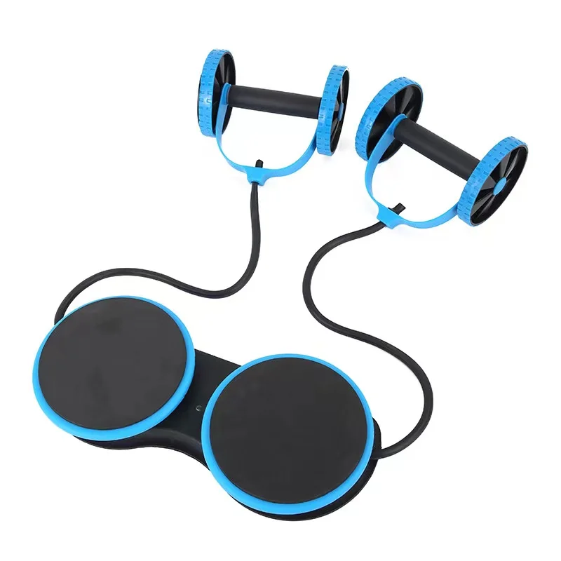 Direct selling abdominal muscle wheel exercise stretch pull rope multifunctional ab wheel set with resistance band