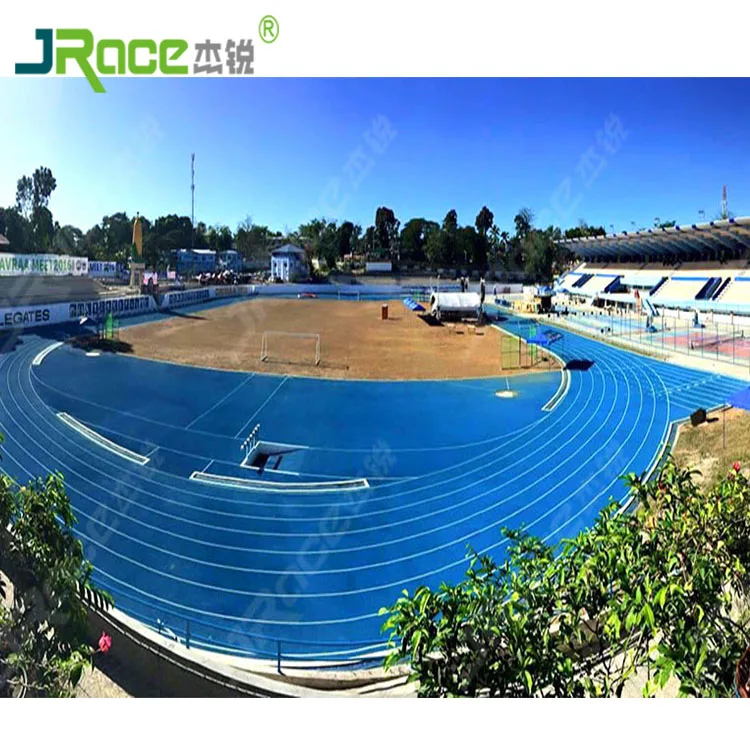 IAAF Approved Synthetic Running Track Sport Flooring Rubber Covering For Stadium