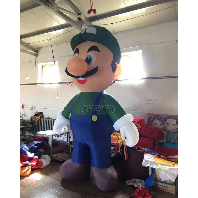 Commercial Advertising Customized Inflatable Mario Inflatable Costume Bounce House Marine Christmas Inflatable Luigi Model