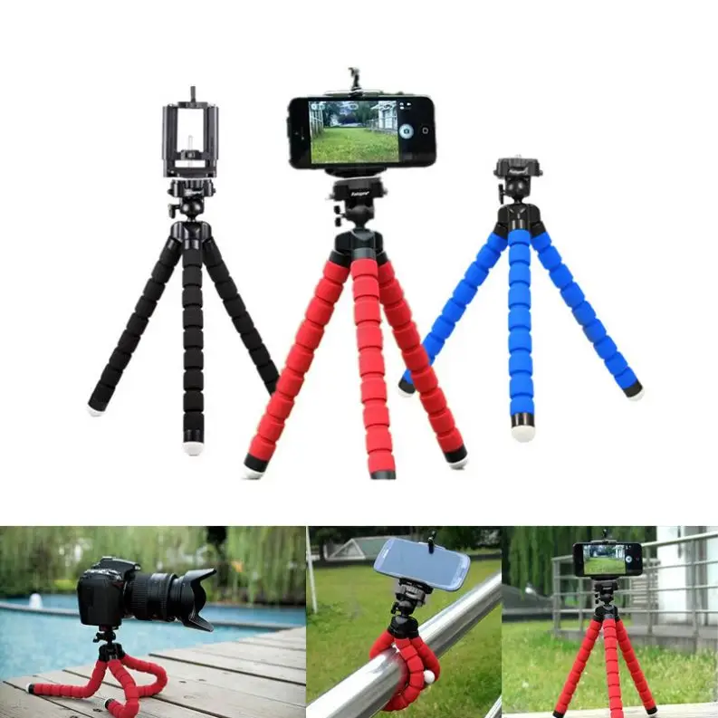 Phone Holder Flexible Octopus Tripod Bracket Expanding Phone Bracket Monopod for Mobile Phone Camera