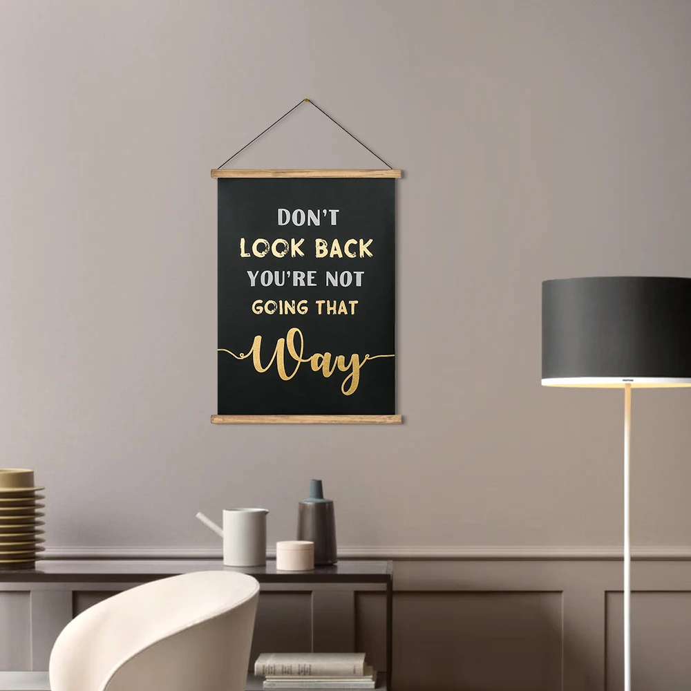 Print Artwork Canvas Hanging With Foil Scroll Wall Art Hanging Magnetic Poster Hanger