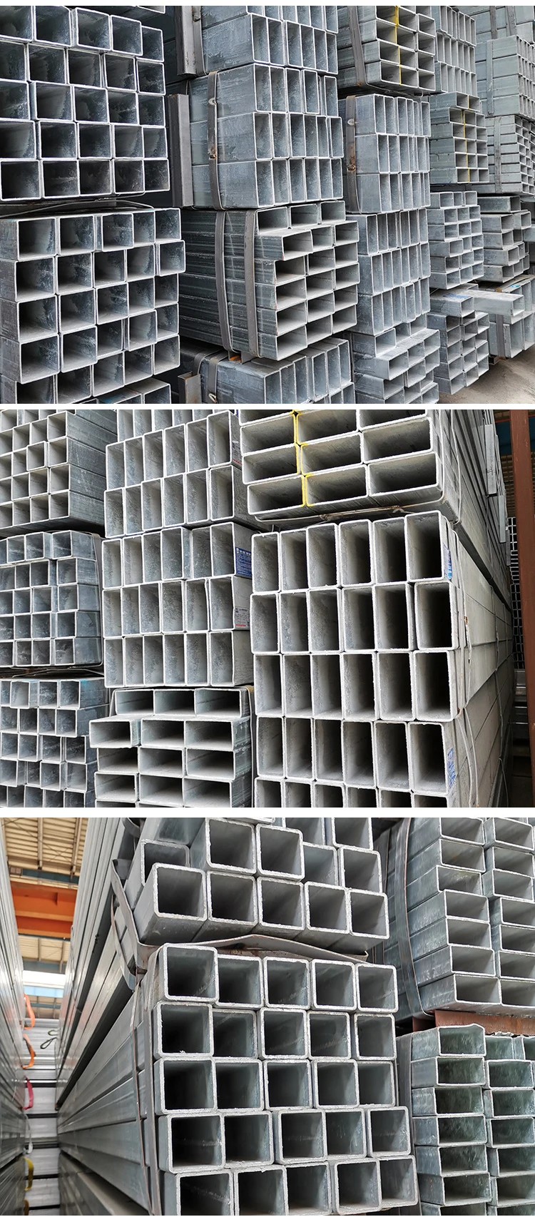 High quality square tubing galvanized steel pipe iron rectangular steel tube