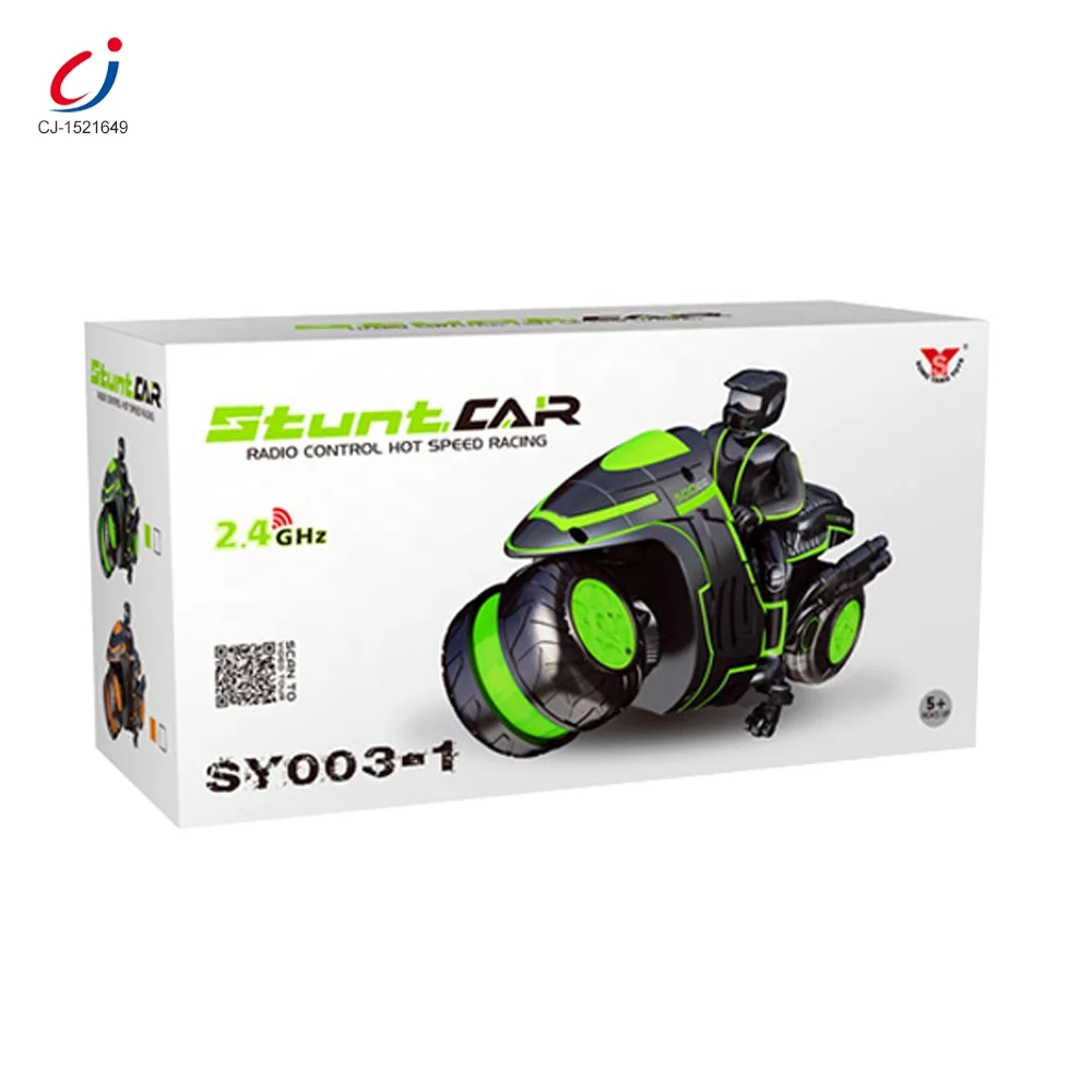Chengji best sale 2.4G speed RC motorbike vehicle 360 degrees rotating remote control drift stunt motorcycles for kids