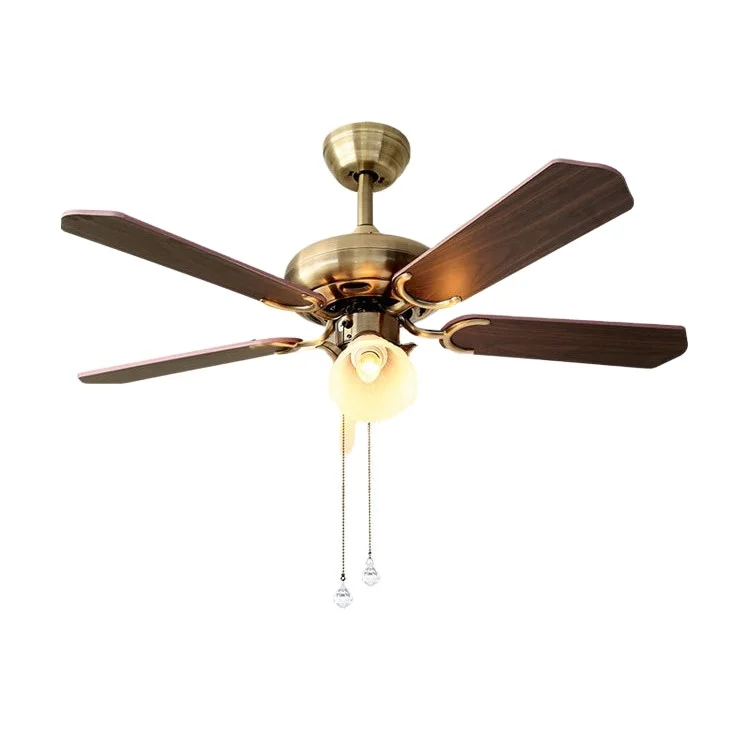Modern Design 42/52 Inch Remote Control AC Motor Ceiling Fan with Pure Copper MDF Blades and Light