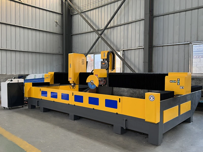 4 Axis 5 Axis Cnc Bridge Saw Stone Tile Cutter Saw Blade Cutting Machine For Marble Granite Quartz Kitchen Countertop