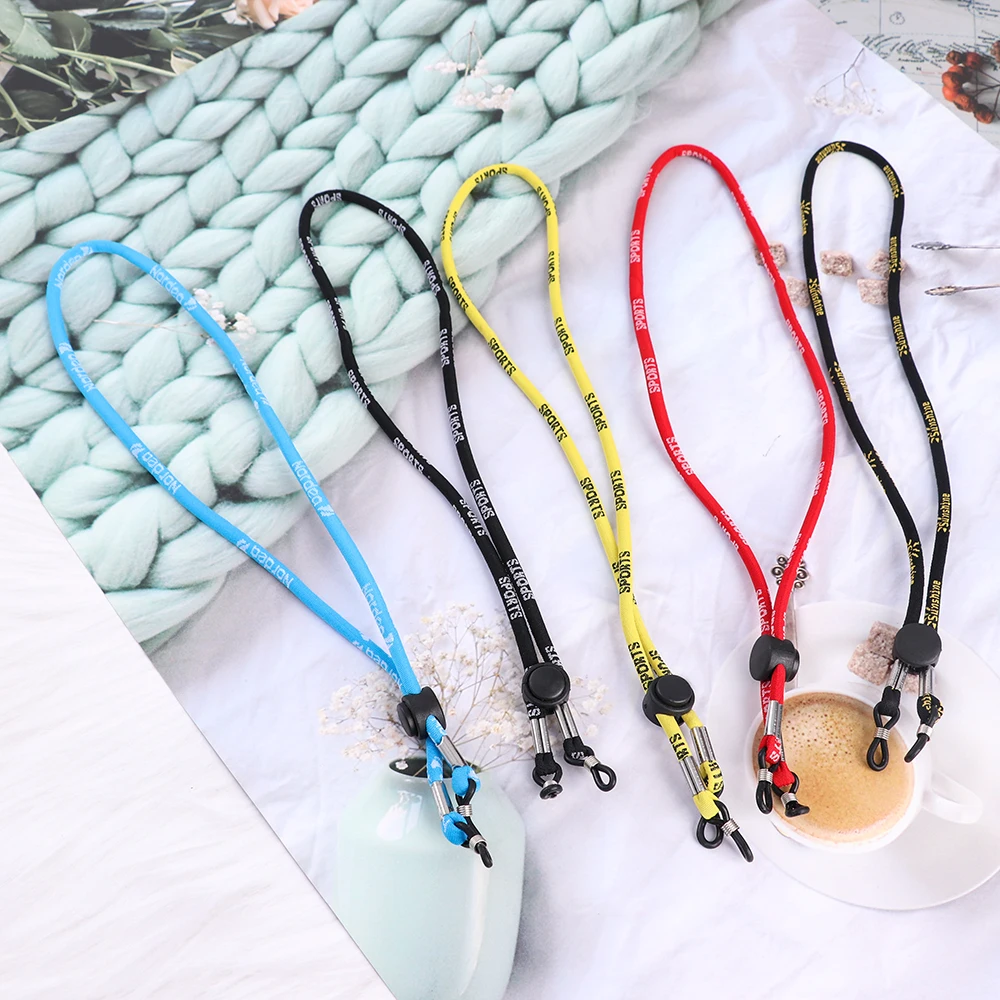 Factory Price promotional color fashion sunglasses neck cord adjustable holder eyeglasses antiskid string