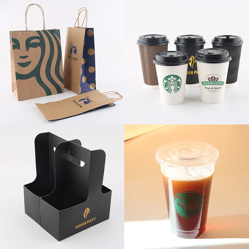 for hot drinks biodegradable 8 10 12 16oz branded with lid and sleeve coffee juice pe pla coated takeaway turkey coffee cup set