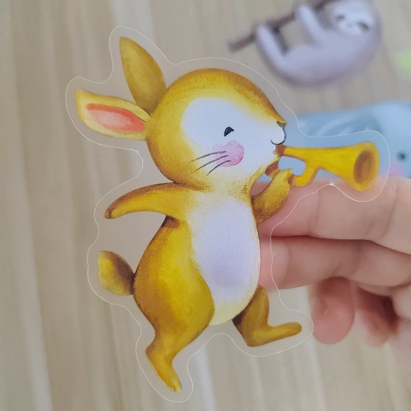 Cute Cartoon Fox Wall Stickers for Nursery Home Decoration
