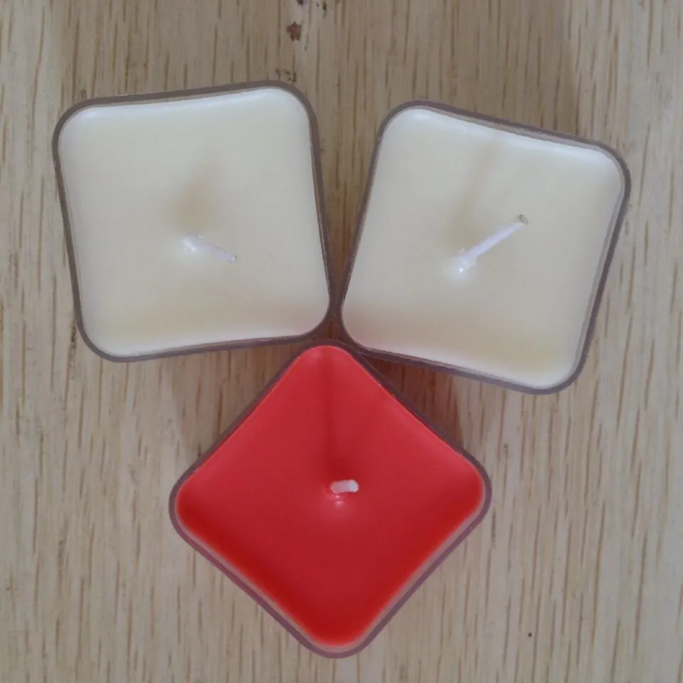 wholesale China Tea Light Cup Square Shape Candle Cup