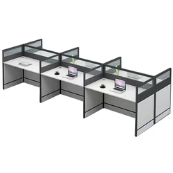 Modern Working Desk Modular Office Table Partitions Office Cubicle Table Workstation