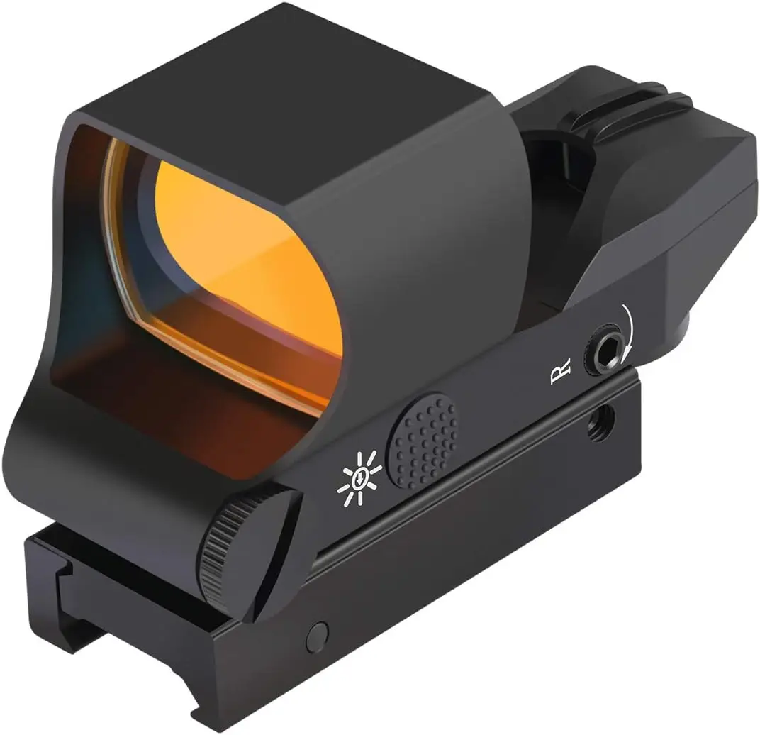 Foreseen Amazon Best-Sellers Reflex Red Dot Sight Multiple Reticle  with 20 mm  Mounts Electronic switch