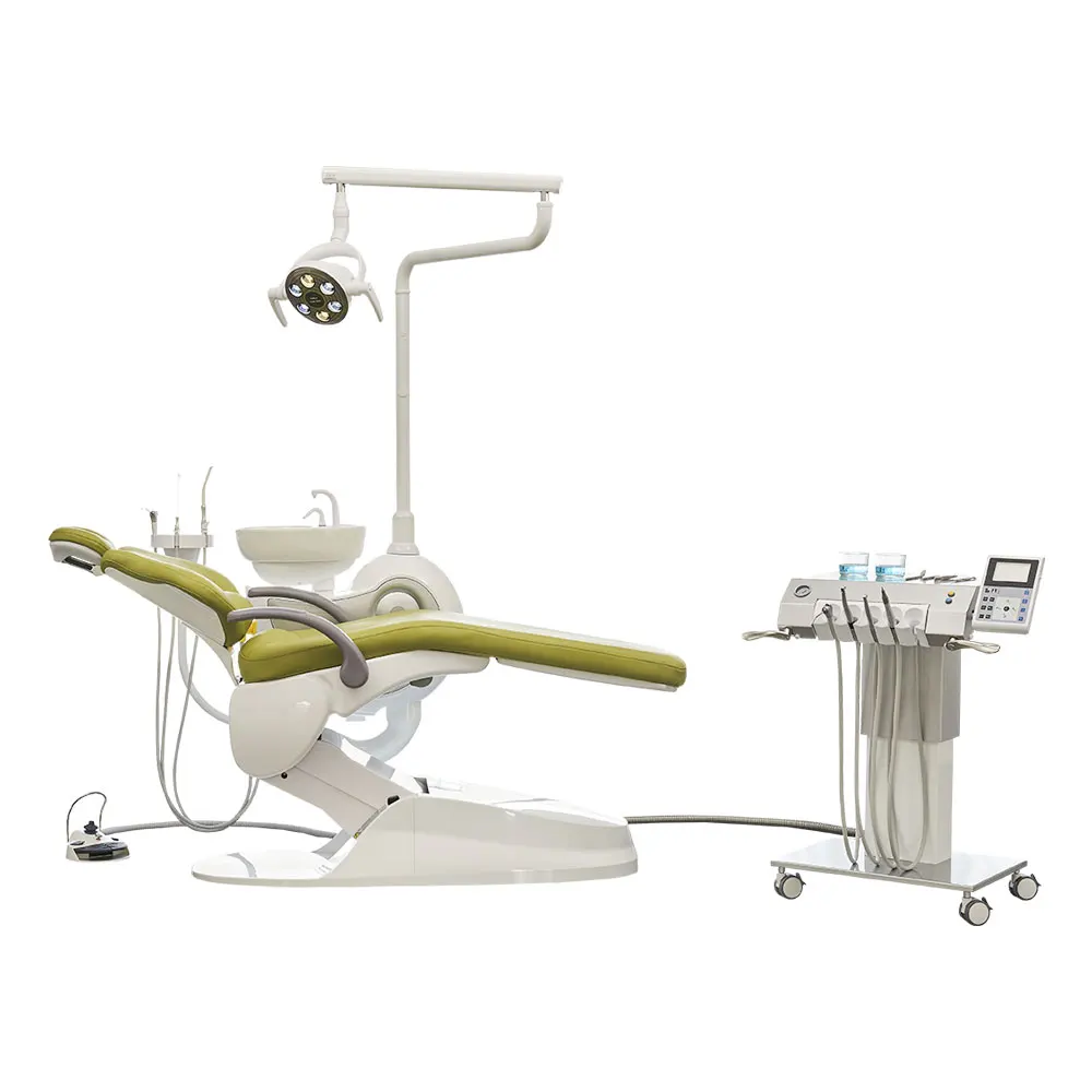 Nice budget new collection dental chair Left/right hand operation with vacuum machine