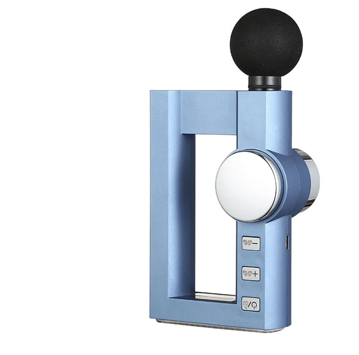 6 Heads Professional Powerful Gun Massager Rechargeable 24V Carbon Athletes 30 speed Screen Massage Gun With Bag