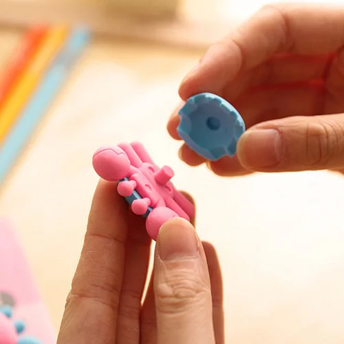 New Designer Promotion Crab Shaped Cute Eraser Custom Rubber Erasers for Kids