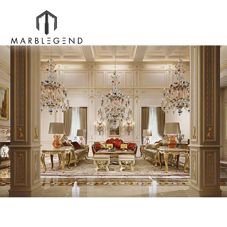 Custom Luxury Residential floor marble medallion tile lowes