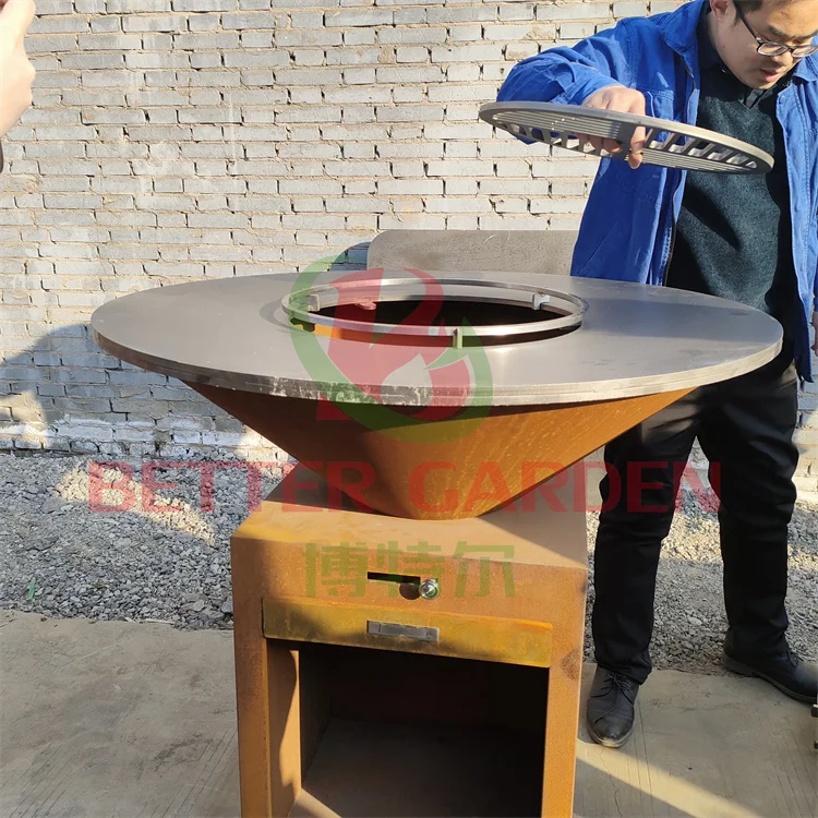 Outdoor combination grills gas and garden large charcoal bbq grill