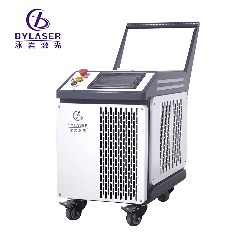 BingYan Handheld JPT pulse laser cleaner 100w 200w 300w 500w lazer rust removal metal mold wood oxide paint remover cleaning