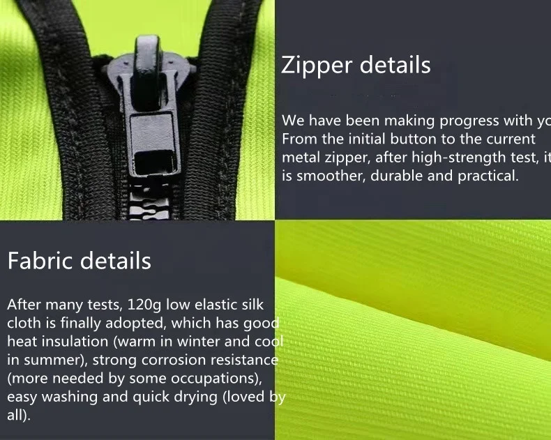 Factory Direct Sale Wholesale Price Custom Printed Multi pocket construction Safety Reflective Vest