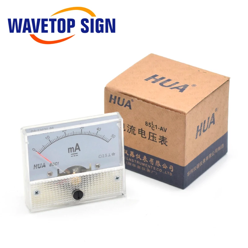  Аналоговый амперметр WaveTopSign HUA 30 мА 50 85 C1 DC