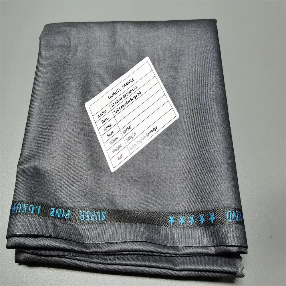 2024 New Customization Luxury Recycled Polyester Rayon Twill Tr Suiting Stretch Fabric For Men