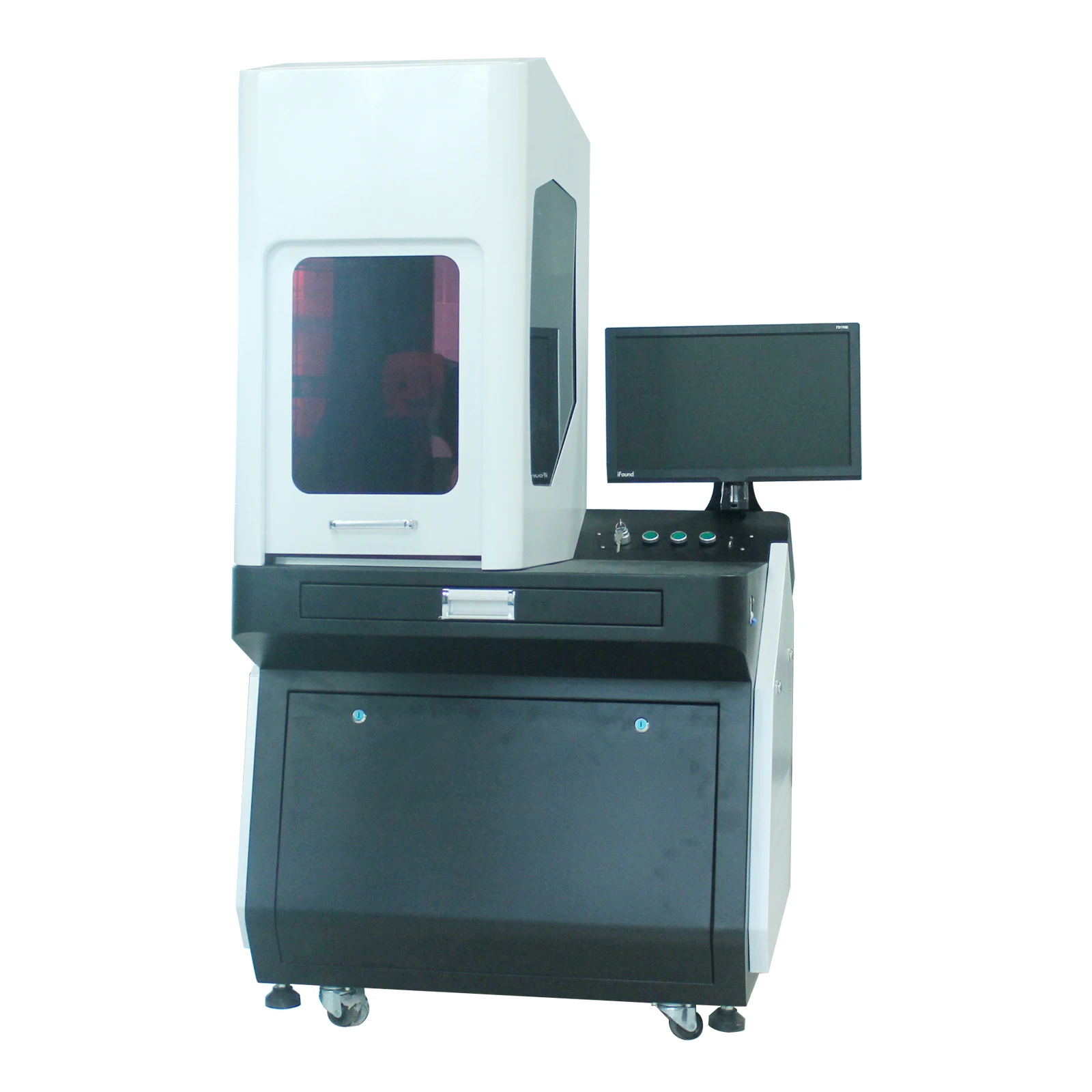 2023 New Laser marking machine 20w 30w 50w  semi-enclosed fiber laser marking engraver equipment laser marking machine