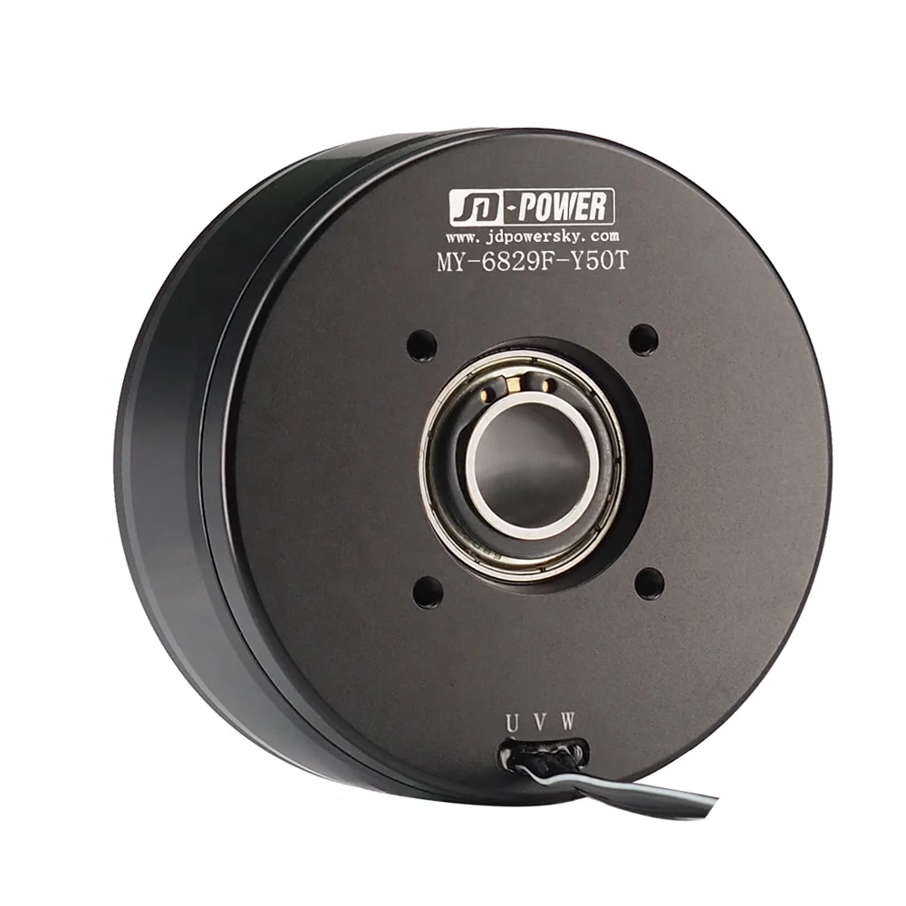 JD power high quality MY 6829F 6215 electric dc flat hollow shaft brushless gimbal motor bldc 24v for camera stabilizer