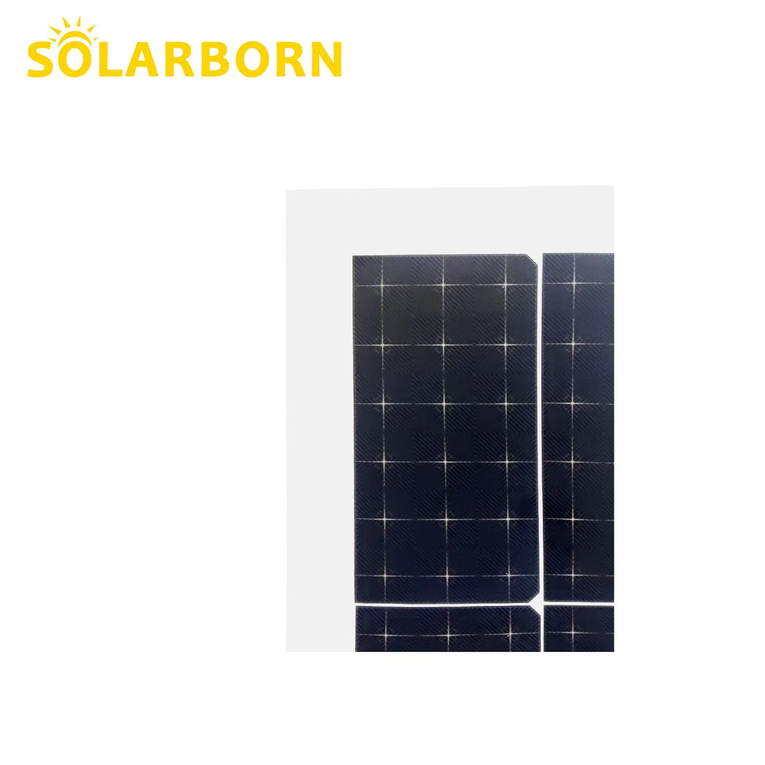Solarborn monocrystalline solar flexible sheet 200w 275w 355w 300w 24v 48v bendable flexible solar panels