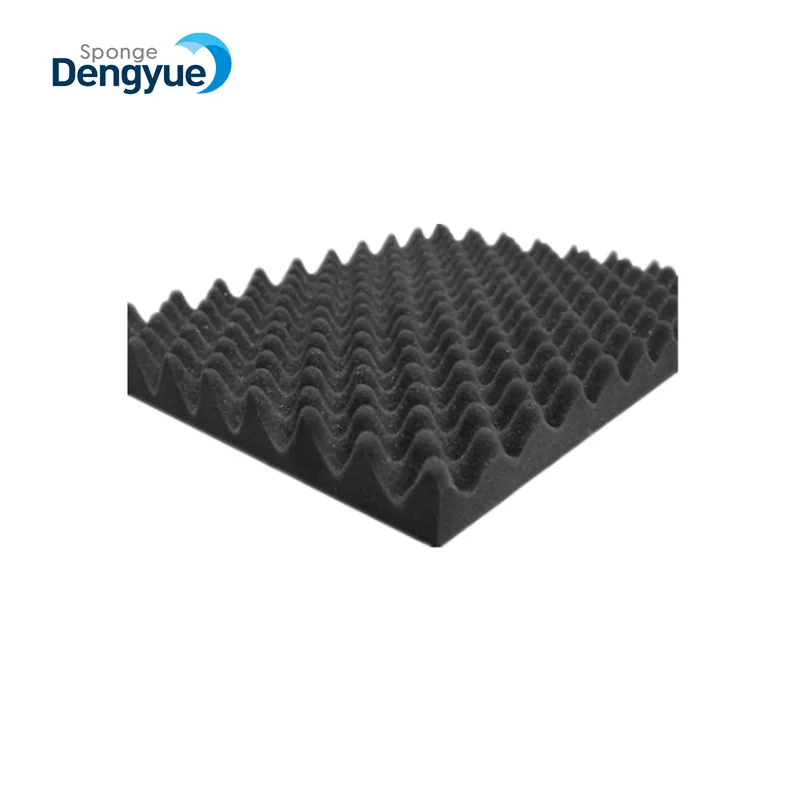 Factory Direct Supply Custom Black Soundproof Wave Acoustic Foam Panel