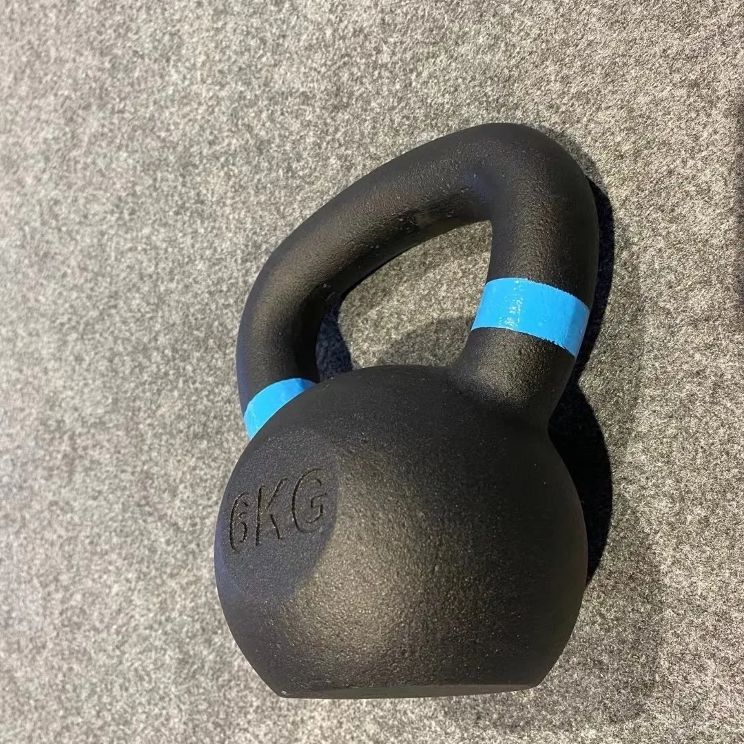 Shandong origin Hot Sale 20kg Personal Health and Fitness Solid cast iron black color Kettlebell Power Bags