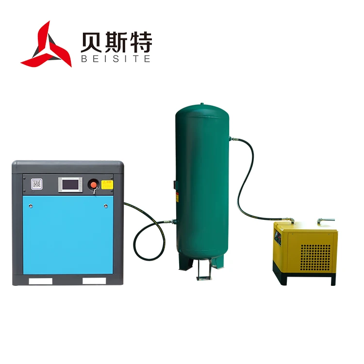 Премиум 7,5 кВт воздушные компрессоры винтовой воздушный компрессор с сушилкой и л резервуар винтовой компрессор промышленное оборудование