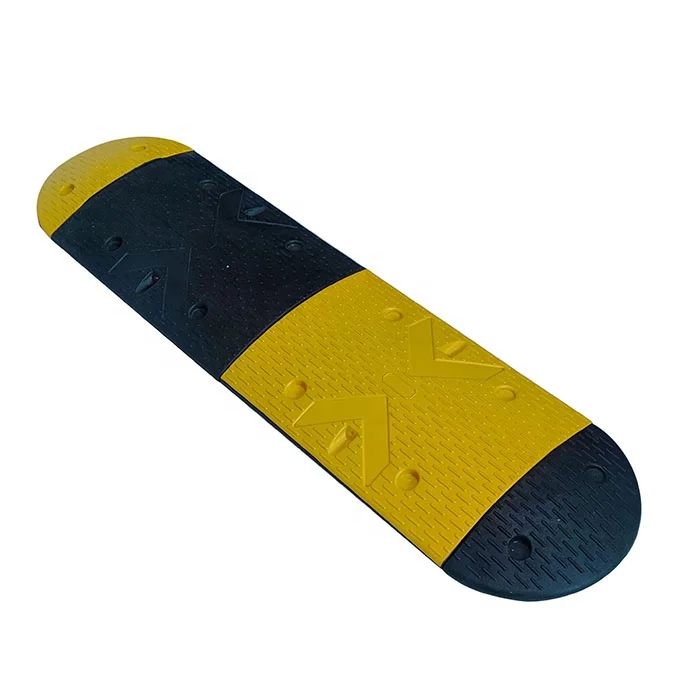 Rubber Traffic Safety Yellow And black rubber speed bumps