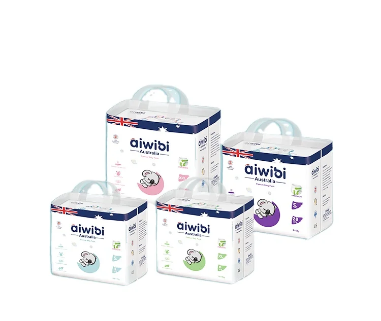 AIWIBI Brand Premium Baby Diaper Pants Soft Diaper Pant for Baby Japanese SAP Dry Surface Baby Pants Diaper China Factory