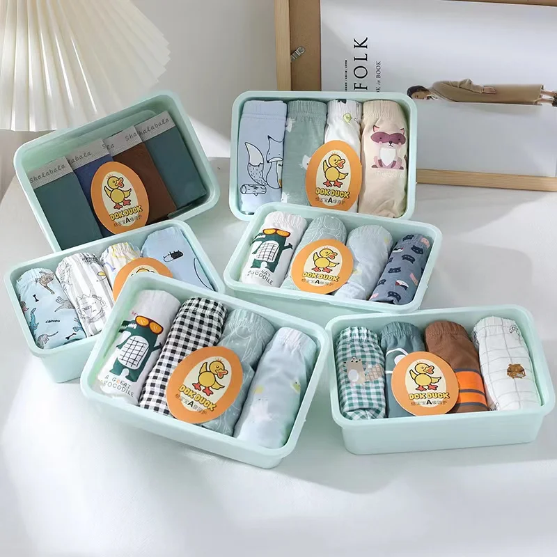 Kids Underwear Sets Cotton Multipacks 4 Pack Panties Kids Underwear Boy Underwear for 3-14 years