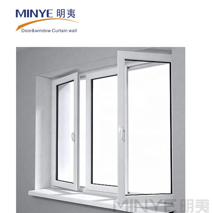 iron grid security PVC windows/plastic casement window/vinyl casement windows