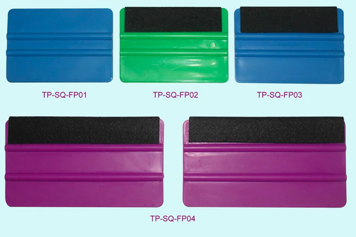 Car wrapped tool window film squeegee scraper