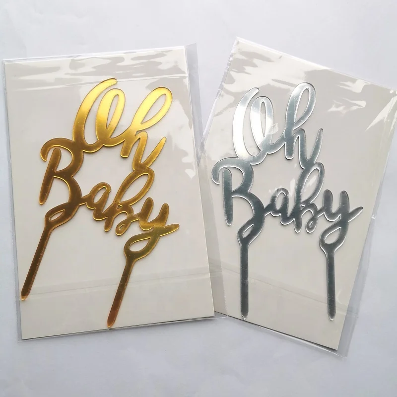  Акриловый Топпер для торта на день рождения Oh baby