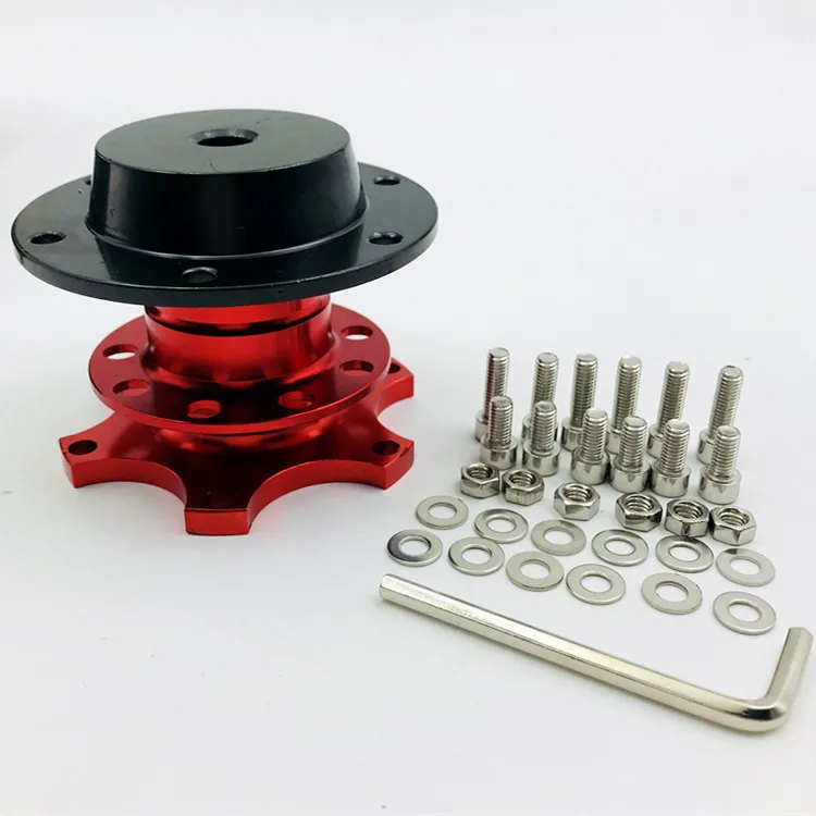 Алюминий Красный Цвет автомобильный Грузовик руль БЫСТРОРАЗЪЕМНАЯ