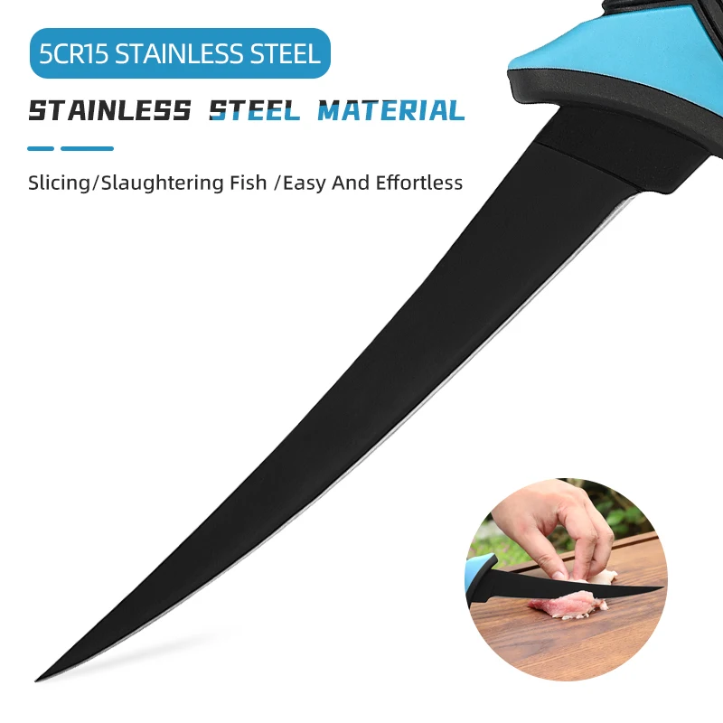 7inch Stainless Steel Razor Sharp Fillet Knife Blade for Fish and Boning Knife for Meat Cutting
