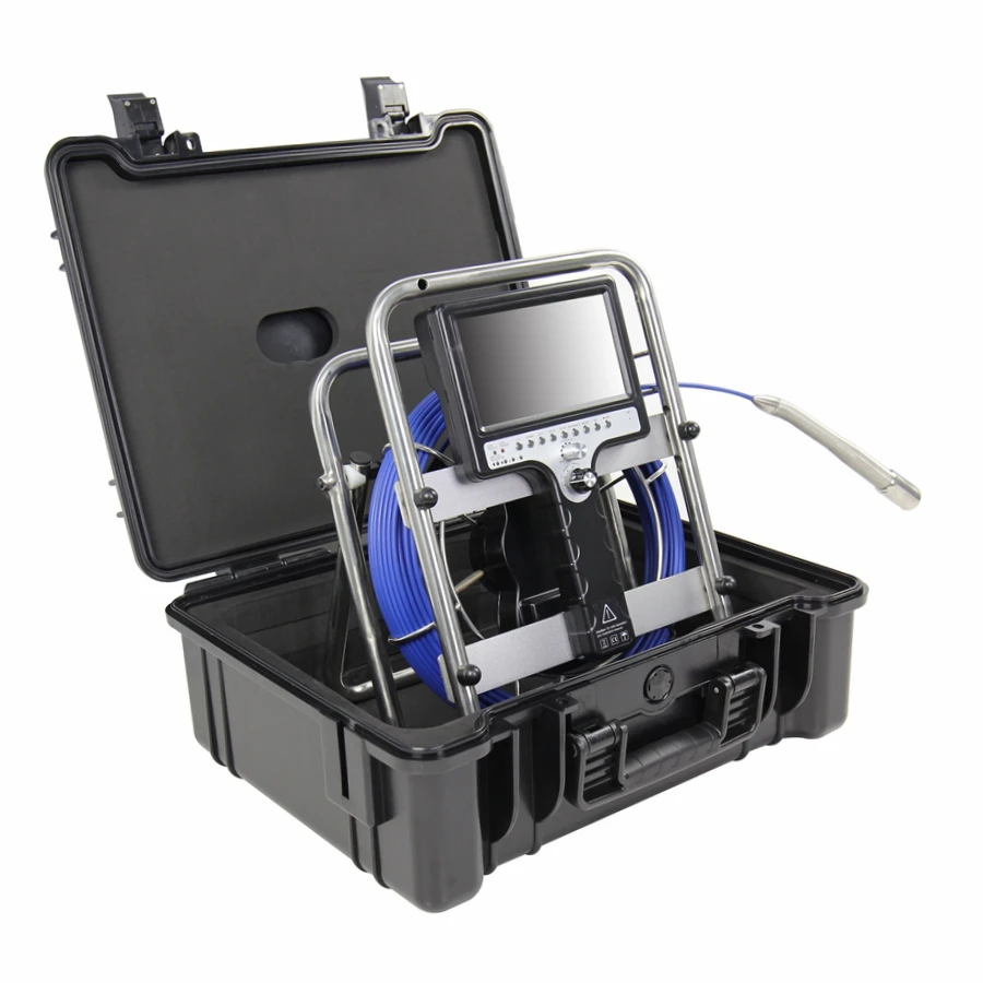 28mm 30m Cable Drain Sewer Industrial Endoscope Video Plumbing Inspection Camera with 7inch LCD Monitor