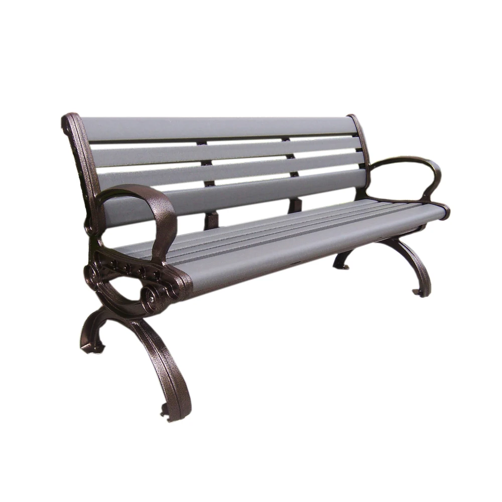 
Factory Price rain-proof Outdoor WPC/HDPE composite plastic wood public park bench 