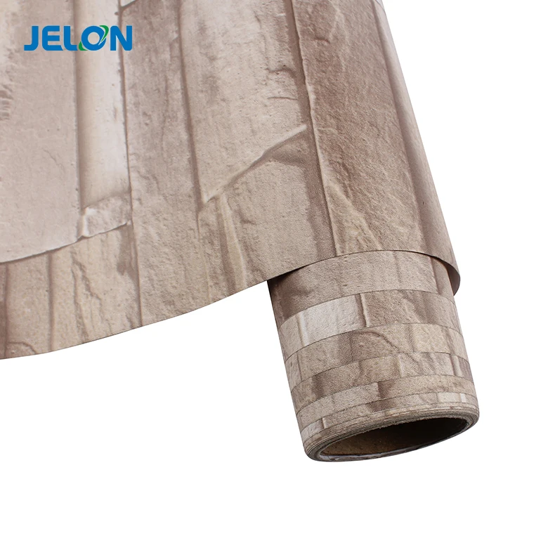 Factory Cheap Price Red Stone Pvc Wall Paper 3d Self Adhesive Textured Brick Wallpaper For Wholesale