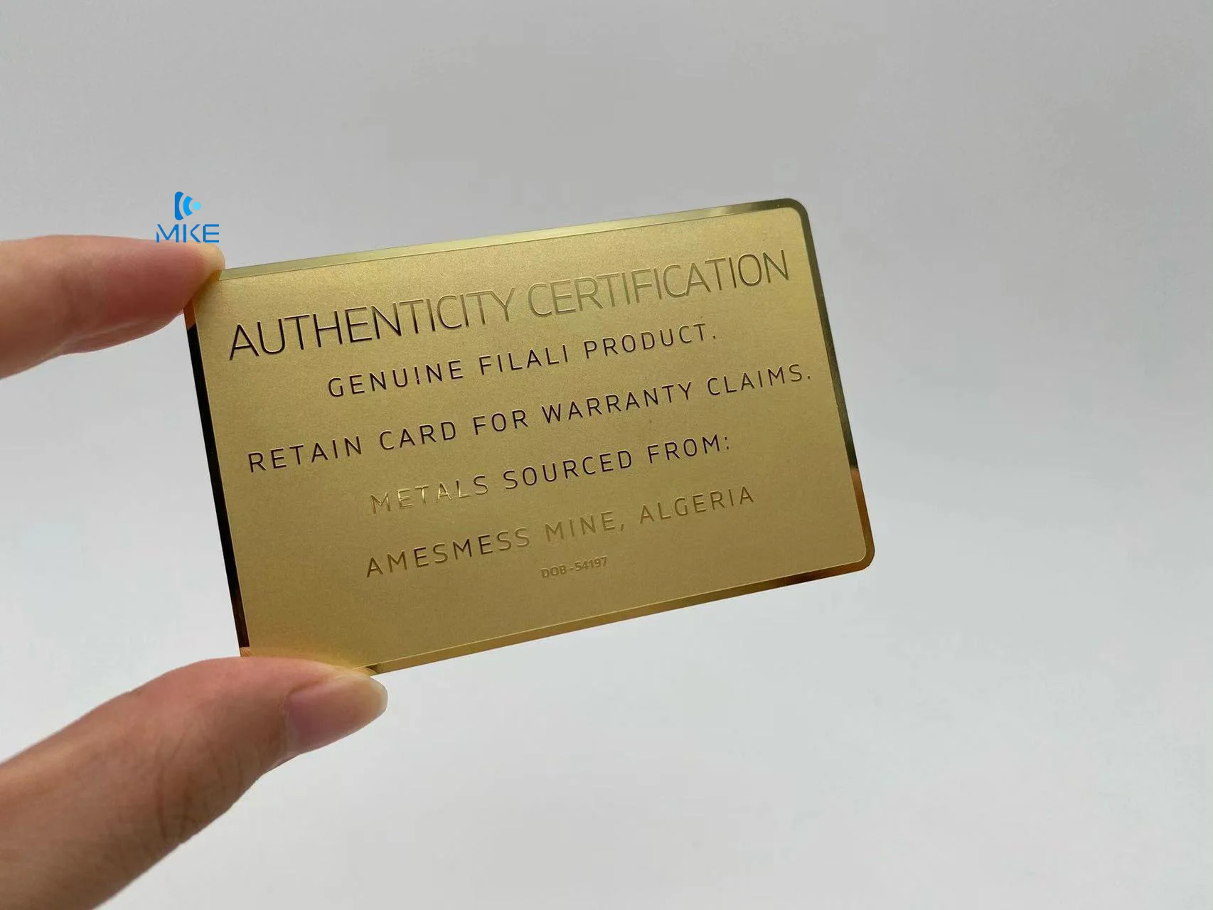 blank cheap stainless steel metal silver business luxury card