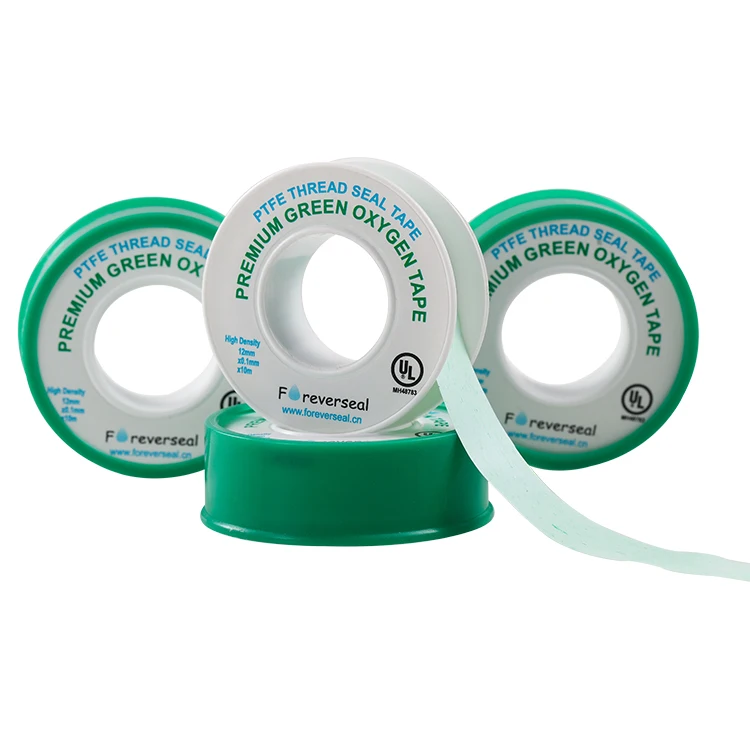 12mm Ptfe Taflon Thread Seal Tape Green Oxygen Line Ptfe Tape